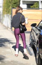 ALESSANDRA AMBROSIO Arrives at Daily Workout in West Hollywood 12/13/2022