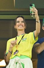ALESSANDRA AMBROSIO at a Brazil Game at World Cup 2022 in Qatar 12/02/2022