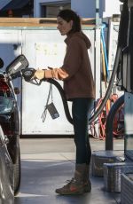 ALESSANDRA AMBROSIO at a Gas Station in Brentwood 12/14/2022
