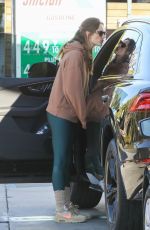 ALESSANDRA AMBROSIO at a Gas Station in Brentwood 12/14/2022