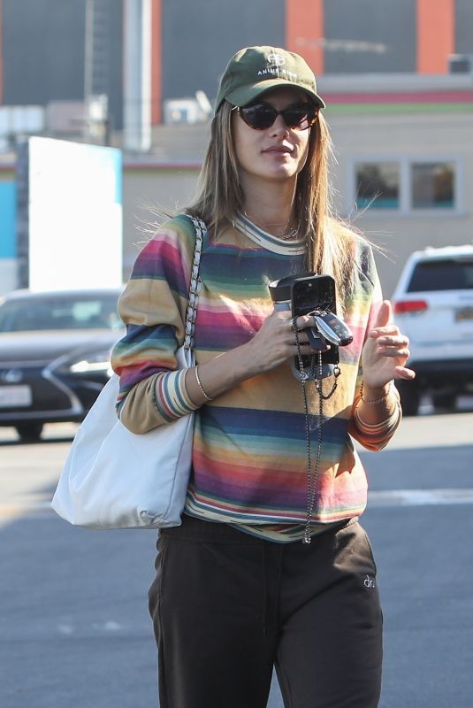 ALESSANDRA AMBROSIO heading to a Skin Care Clinic in Woodland Hills 12/12/2022