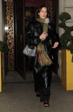 ALEXA CHUNG Leaves Aubery in Knightsbridge 12/17/2022
