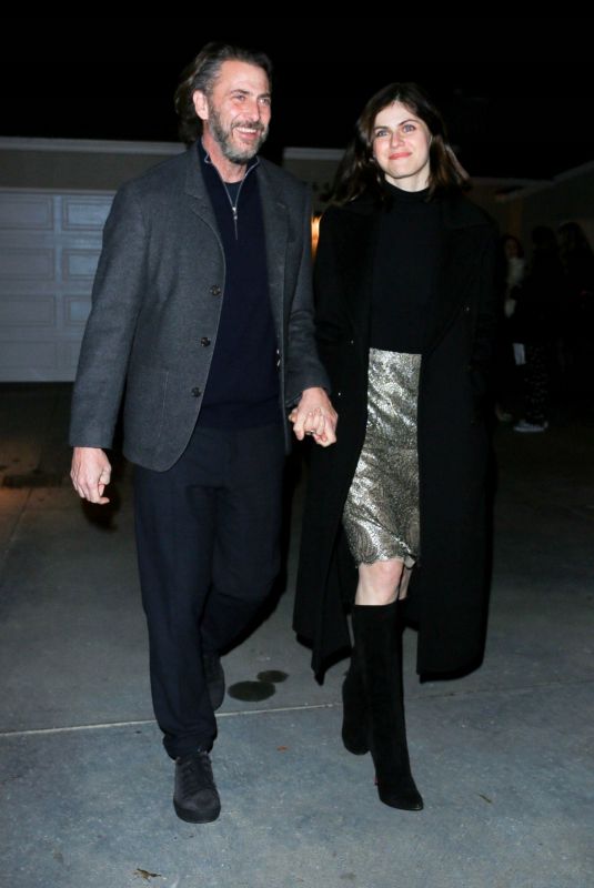 ALEXANDRA DADDARIO and Andrew Form Leaves Jennifer Klein’s Day of Indulgence Holiday Party in Brentwood 12/03/2022
