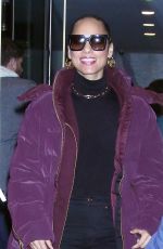 ALICIA KEYS Leaves Today Show in New York 12/06/2022