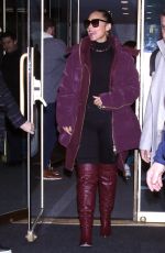 ALICIA KEYS Leaves Today Show in New York 12/06/2022