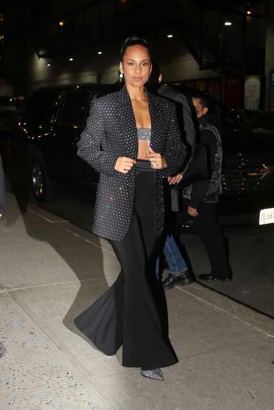ALICIA KEYS Night Out in New York 12/08/2022