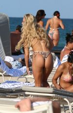 ALISHA LEHMANN and SARAH MYLING in Bikinis at a Beach in Miami 06/18/2022