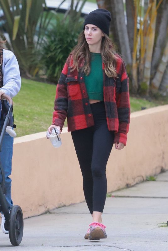 ALISON BRIE Out in Los Angeles 12/01/2022