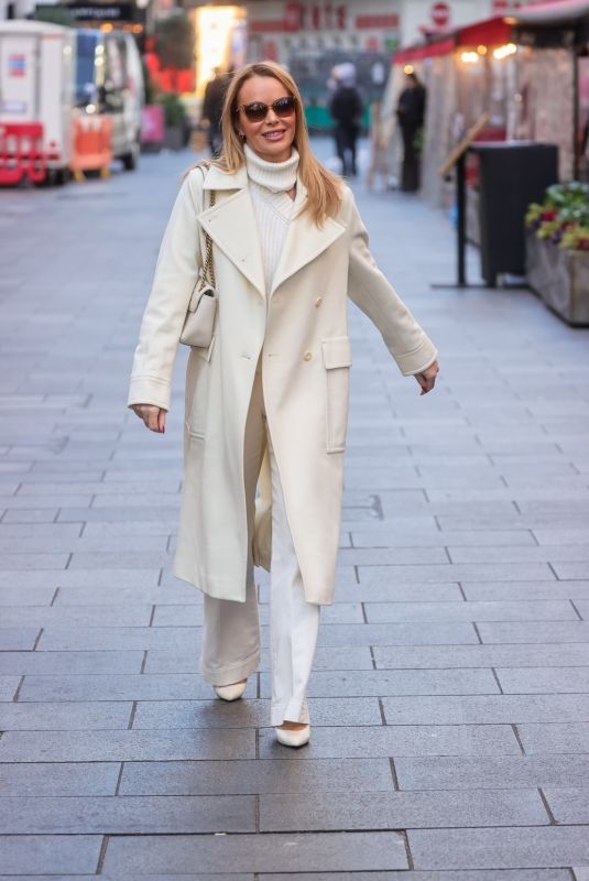 AMANDA HOLDEN Arrives at Heart Radio in London 12/07/2022