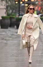 AMANDA HOLDEN Leaves Heart FM Breakfast Show in London 12/12/2022
