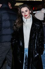 AMBER DAVIES Leaves Savoy Hotel in London 12/113/2022