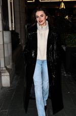 AMBER DAVIES Leaves Savoy Hotel in London 12/113/2022