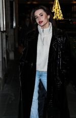 AMBER DAVIES Leaves Savoy Hotel in London 12/113/2022
