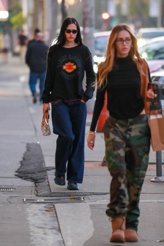 AMELIA and DELILAH HAMLIN Out for Christmas Shopping in West Hollywood 12/23/2022