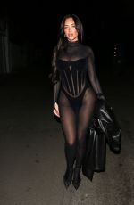 ANASTASIA KARANIKOLAOU Out for Dinner in West Hollywood 12/21/2022