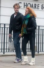 ANNA ERMAKOVA Out with Her Boyfriend in London 11/30/2022