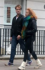 ANNA ERMAKOVA Out with Her Boyfriend in London 11/30/2022