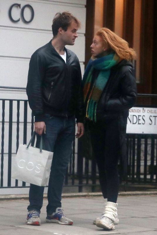 ANNA ERMAKOVA Out with Her Boyfriend in London 11/30/2022