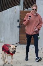 ANNA OSCEOLA Out with Her Dog in Los Angeles 12/06/2022