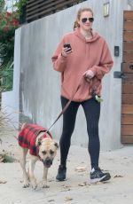 ANNA OSCEOLA Out with Her Dog in Los Angeles 12/06/2022