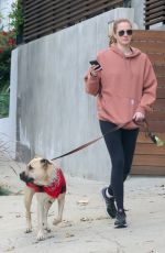 ANNA OSCEOLA Out with Her Dog in Los Angeles 12/06/2022