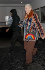 ANNIE LENNOX and Mitchell Besser at E Baldi in Beverly Hills 12/09/2022