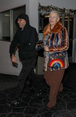 ANNIE LENNOX and Mitchell Besser at E Baldi in Beverly Hills 12/09/2022