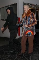 ANNIE LENNOX and Mitchell Besser at E Baldi in Beverly Hills 12/09/2022