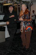 ANNIE LENNOX and Mitchell Besser at E Baldi in Beverly Hills 12/09/2022