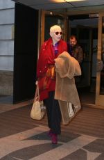 ANNIE LENNOX Leaves Her Hotel in Boston 12/02/202