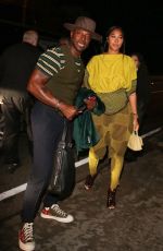APRYL JONES Arrives at Jennifer Klein