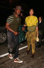 APRYL JONES Arrives at Jennifer Klein