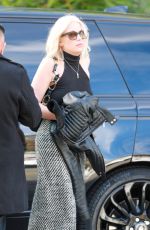 ASHLEY BENSON Arrives at San Vicente Bungalows in West Hollywood 12/17/2022