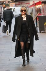ASHLEY ROBERTS Arrives at Heart Radio in London 12/07/2022