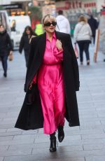 ASHLEY ROBERTS Arrives at Heart Radio in London 12/08/2022