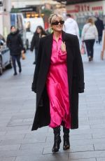 ASHLEY ROBERTS Arrives at Heart Radio in London 12/08/2022