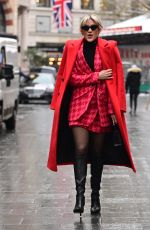 ASHLEY ROBERTS Leaves Global Studios in London 12/12/2022