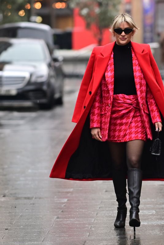 ASHLEY ROBERTS Leaves Global Studios in London 12/12/2022