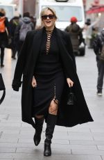 ASHLEY ROBERTS Leaves Heart Breakfast Radio Studios in London 12/05/2022