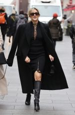 ASHLEY ROBERTS Leaves Heart Breakfast Radio Studios in London 12/05/2022