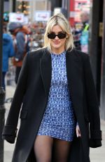 ASHLEY ROBERTS Leaves Heart Breakfast Radio Studios in London 12/14/2022