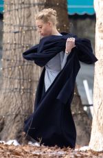 AUBREY PLAZA on the Set of Megalopolis in Atlanta 12/19/2022