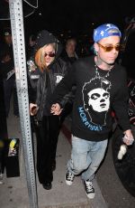 AVRIL LAVIGNE and Mod Sun Leaves Catch Steak LA in West Hollywood 12/20/2022