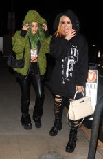 AVRIL LAVIGNE Out for Dinner with Friend at Giorgio Baldi in Santa Monica 12/17/2022