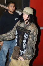BILLIE EILISH Out and About in West Hollywood 11/30/2022