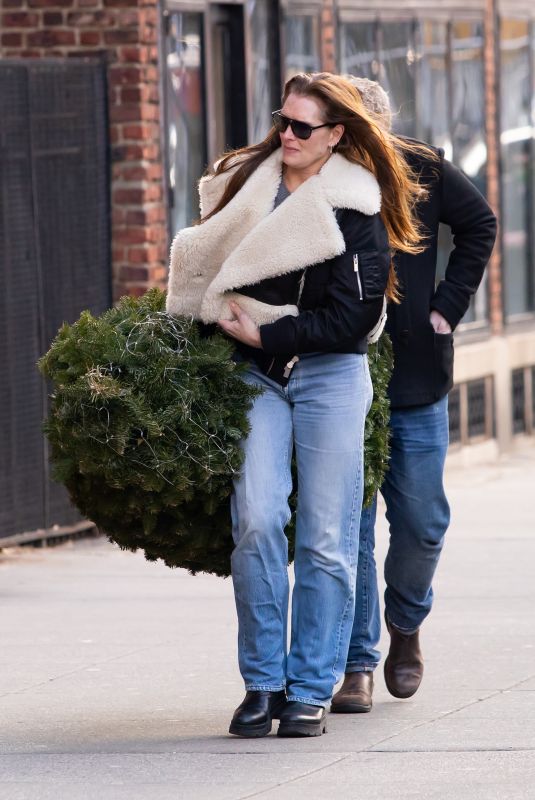 BROOKE SHIELDS Out and About in New York 12/18/2022