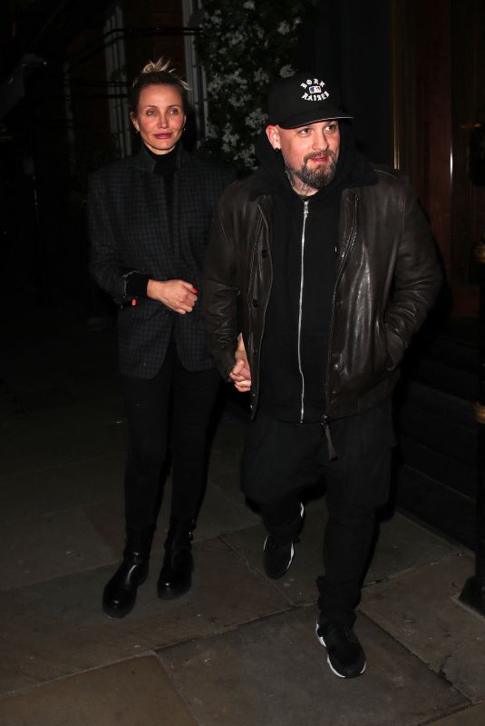 CAMERON DIAZ Out for Dinner at Sparrow Italia in London 12/02/2022