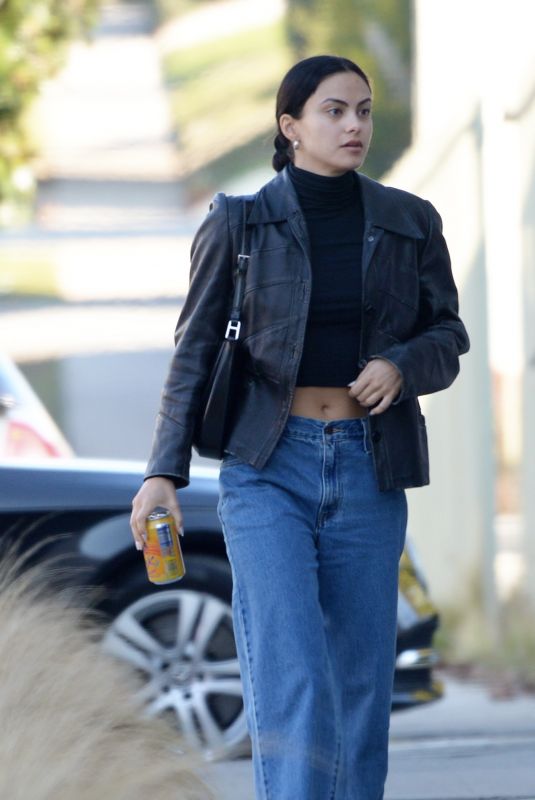 CAMILA MENDES Heading to a Photoshoot in Los Angeles 12/19/2022