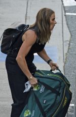 CANDICE WARNER Arrives in Brisbane 12/17/2022