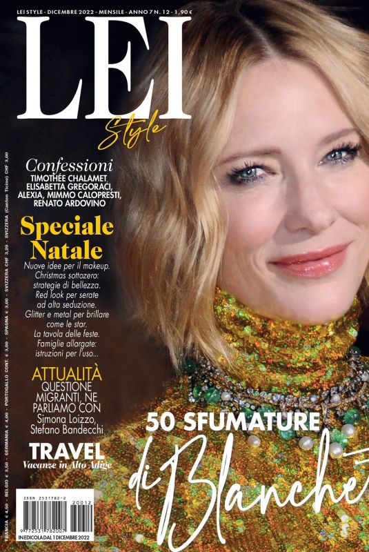 CATE BLANCHETT in Lei Style Magazine, December 2022